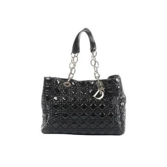 Dior Pre-owned Handbags, female, Black, Size: ONE SIZE Pre-owned Soft Lady Dior