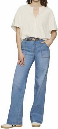 Sanctuary Sculpted Insider Wide Leg Jeans In Keep Up