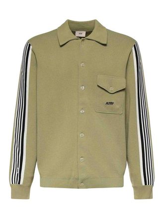 Autry Viscose Knit Overshirt With Logo