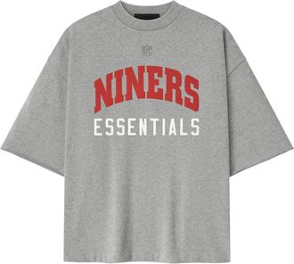 Fear of God x NFL FW25 Forty Niners 90s 3/4 Sleeve Football T-Shirt Concrete Heather 125NF252124F