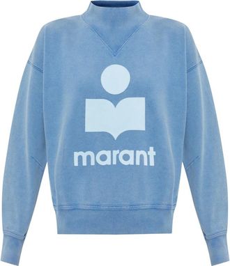 Isabel Marant Moby Sweatshirt - Dames - Sweatshirts - Blauw - 2XS - Katoen - Hoodies & sweatvesten