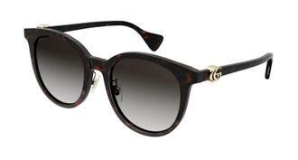 Gucci Brown Gradient Round Ladies Sunglasses GG1073SK 003 54