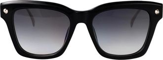 Alexander McQueen Stijlvolle zonnebril Am 0483S - Dames - Zonnebrillen - Zwart - 52 MM - Accessoires