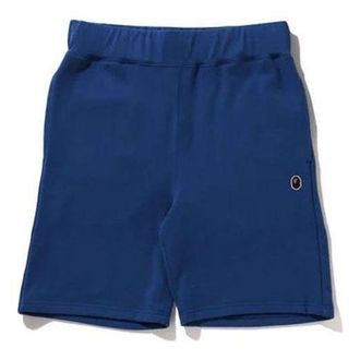 A Bathing Ape Head One Point Sweat Shorts Navy 1J30-153-023-NVY