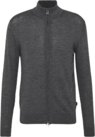 Emporio Armani Sweatshirt met rits - Heren - Vesten met rits - Grijs - 3XL - Hoodies & sweatvesten