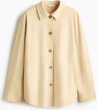 H&M Loose-fit Shirt in Beige at Nordstrom, Size X-Large