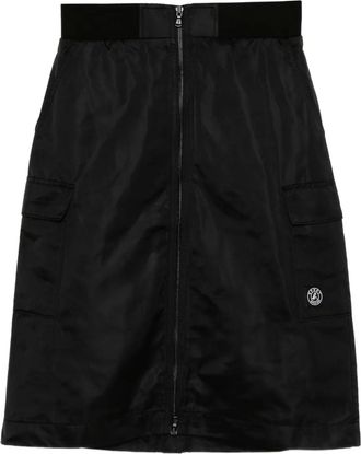 Sport b. Midi-rok met rits - Zwart