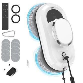 OEM Robot Limpiacristales, Pulverizaci&oacute;n Ultras&oacute;nica, Mando A Distancia, Verde Claro