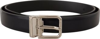 Dolce & Gabbana Leren Riem Klassieke Stijl