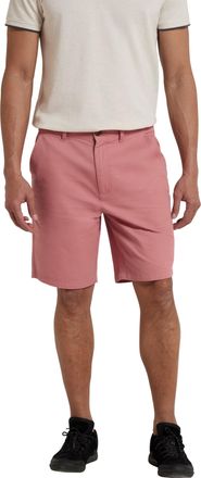 Mountain Warehouse Woods Mens Chino Shorts - Lightweight, Breathable, UPF 50+, Lots of Pockets Short Pants - for Beach, Walking, Hiking & Outdoors Pink Mens W28