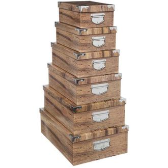 5five Simply Smart 5five Simply Smart - 6 Cajas Esquineras Mtl Wild Life - 5five