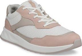 Ecco Mesh Low Top Sneaker in Rose Dust/White/Gravel at Nordstrom Rack, Size 11-11.5Us / 42Eu
