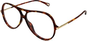 Chlo&eacute; Aviator Bril - Dames - Accessoires - Bruin - Maat: 59 MM
