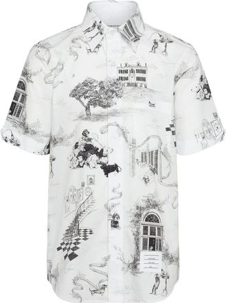 Thom Browne Toile-print Short-sleeve Shirt