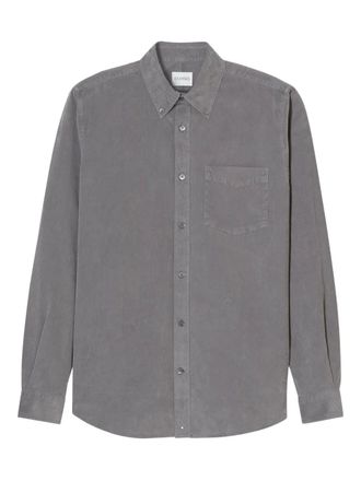 Closed button-down shirt - men - Cotton - M - Grey