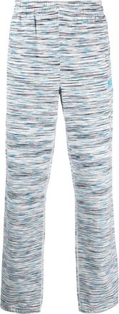 Missoni stripe-print cotton track pants - men - Cotton - M - White