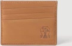 Brunello Cucinelli Nubuck card holder in Cognac at Nordstrom