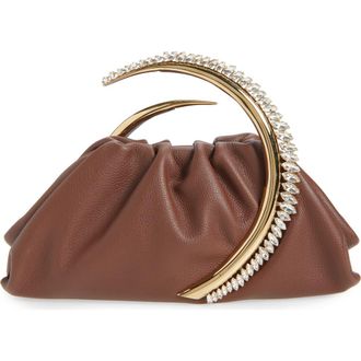 L'Alingi Karma Leather Pouch in Chocolate Brown at Nordstrom