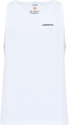 Casablanca Canotta con ricamo - Bianco