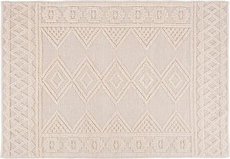 Maisons du monde Alfombra estilo bereber de lana y algodón con relieves 160x230 cm