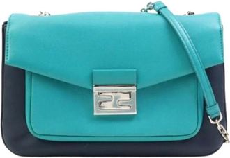Fendi Pre-owned Cross Body Bags, female, Multicolor, Size: ONE SIZE Pre-owned Vintage Leather Cross Body Bag