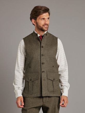 Oliver Brown Storm Collar Gilet - Deveron Tweed