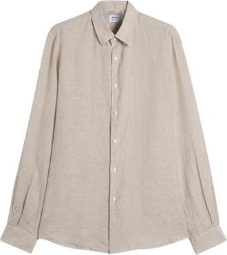 Aspesi Casual Overhemd - Heren - Casual Overhemden - Beige - L - Katoen - Overhemden