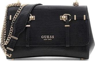 Guess Leona Convertible Xbody Flap - Dames - Schoudertassen - Zwart - ONE Size - Tassen