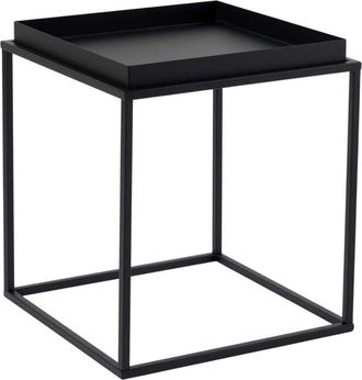 Calicosy Calicosy - Mesita auxiliar cuadrada con bandeja con bordes H52 cm - skye