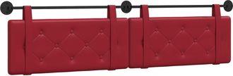 vidaXL Cabecero Colgante Rojo Vino Cuero Sint&eacute;tico Vidaxl