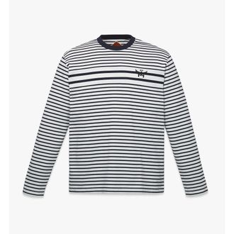 MCM Logo Stripe Long Sleeve T-Shirt