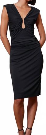 Bishop + Young Clayton Party Midi Dress In Black