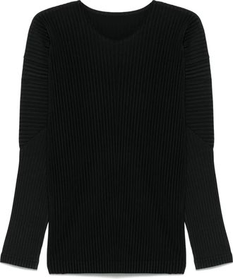 Homme Plissé Issey Miyake T-shirt plissettata - Nero