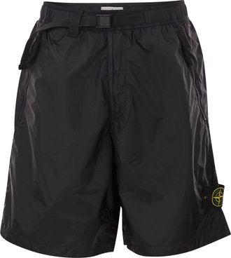 Stone Island Bermudashorts aus technischem Stoff von Stone Island mit verstellbarem G&uuml;rtel