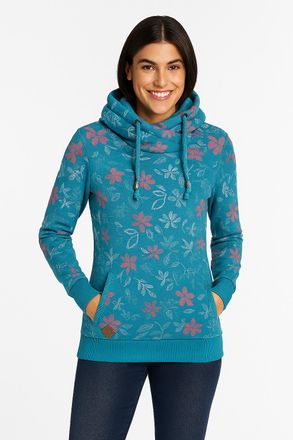 Ragwear Sweatshirt »NESKA FLOWERS O« mit asymetrischem Schalkragen