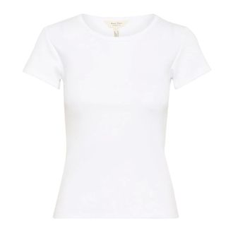 Part Two Heldere Witte Katoenen Tee - Dames - Tops - Wit - Maat: 2XL Katoen