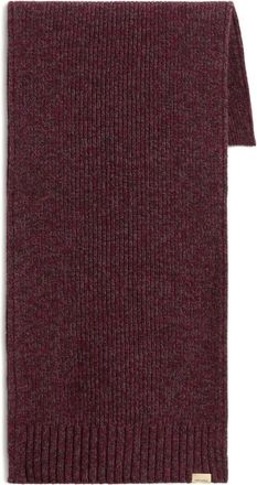 Woolrich Sciarpa Mouline in lana a coste - Rosso