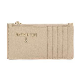 Patrizia Pepe Compact Card Holder - female - Patrizia Pepe - Wallets & Cardholders - Beige - ONE SIZE - Accessories