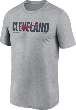 Nike Cleveland Guardians Swoosh Legend Nike Mens Dri-FIT MLB T-Shirt in Grey | NKGK06GGUA-RSQ
