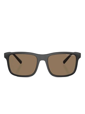 A|X Armani Exchange Occhiali da sole squadrati in acetato - MATTE BLACK