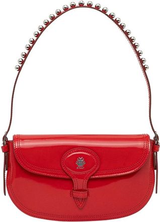 Bally Mini Schoudertas - Dames - Schoudertassen - Rood - ONE Size - Leer - Tassen