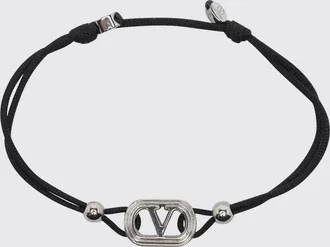 Valentino Garavani Bracciale Ovalette regolabile con logo VLogo Signature