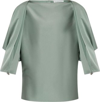 Lanvin satin-finish blouse - Green