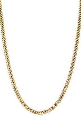 Adornia Mens 18K Gold Plated Stainless Steel Curb Chain Necklace at Nordstrom Rack