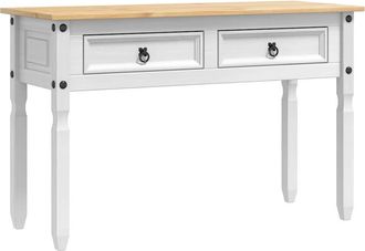 vidaXL Mesa Auxiliar Corona 115 X 46 X 73 Cm Madera De Pino Macizo Vidaxl