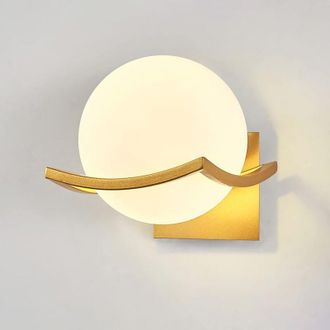 OEM Aplique De Pared Blanco Con Forma De Globo, Aplique Led De Estilo Moderno De Mediados De Siglo, Iluminaci&oacute;n De Pared Para Ba&ntilde;o, Dormitorio, Sala De Es