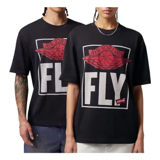Nike Jordan Air Jordan x Levis Short Sleeve T-Shirt Black Red White IM6728-010