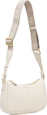 Emporio Armani Crossbody tas met generfd effect - Dames - Tassen - Grijs - Maat: ONE Size Zijde