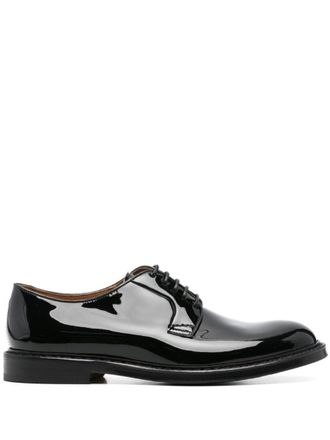 Doucal's Derby Lace Up Skin Shoes