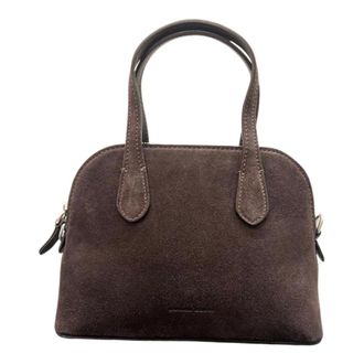 Liviana Conti Handbags, female, Brown, Size: ONE SIZE Handbag in Vitello Scamosciato